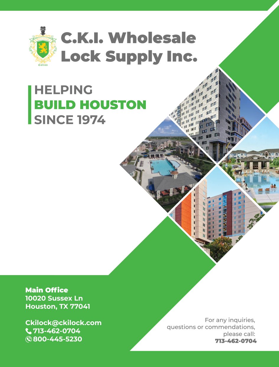 Cover of the C.K.I. Wholesale Lock Supply product catalog