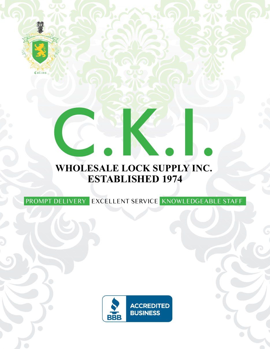 Portada del catálogo de productos de C.K.I. Wholesale Lock Supply